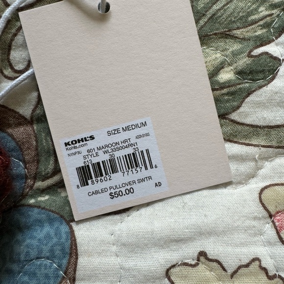 Lauren Conrad Cable knit sweater NWT - Picture 4 of 8